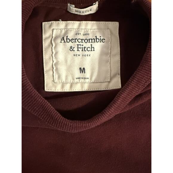 Abercrombie & Fitch Mens Medium Muscle Embroidered Long Sleeve Y2K - Picture 4 of 9